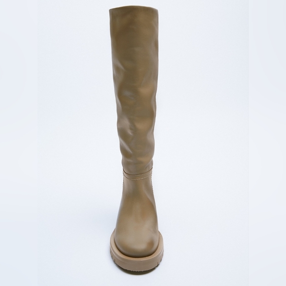 Zara leather boots! NWT - Picture 2 of 6